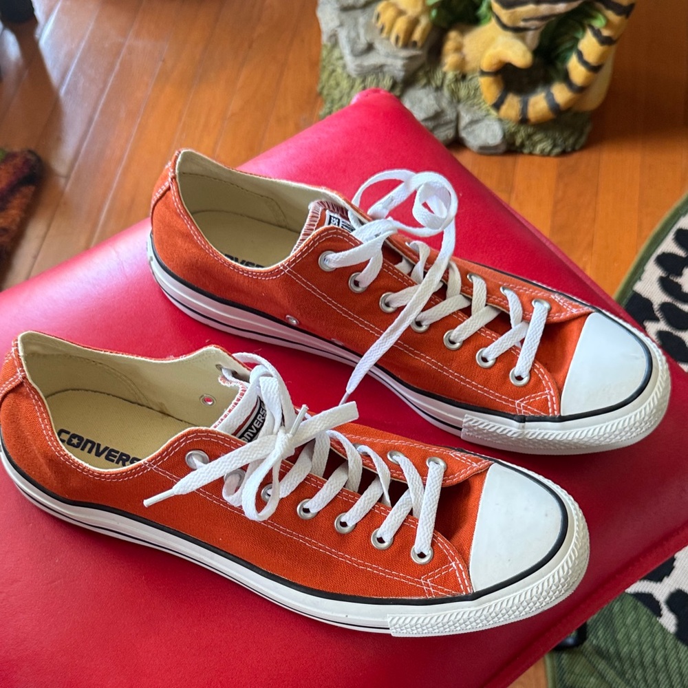 Converse Vibrant Orange Canvas Sneakers
